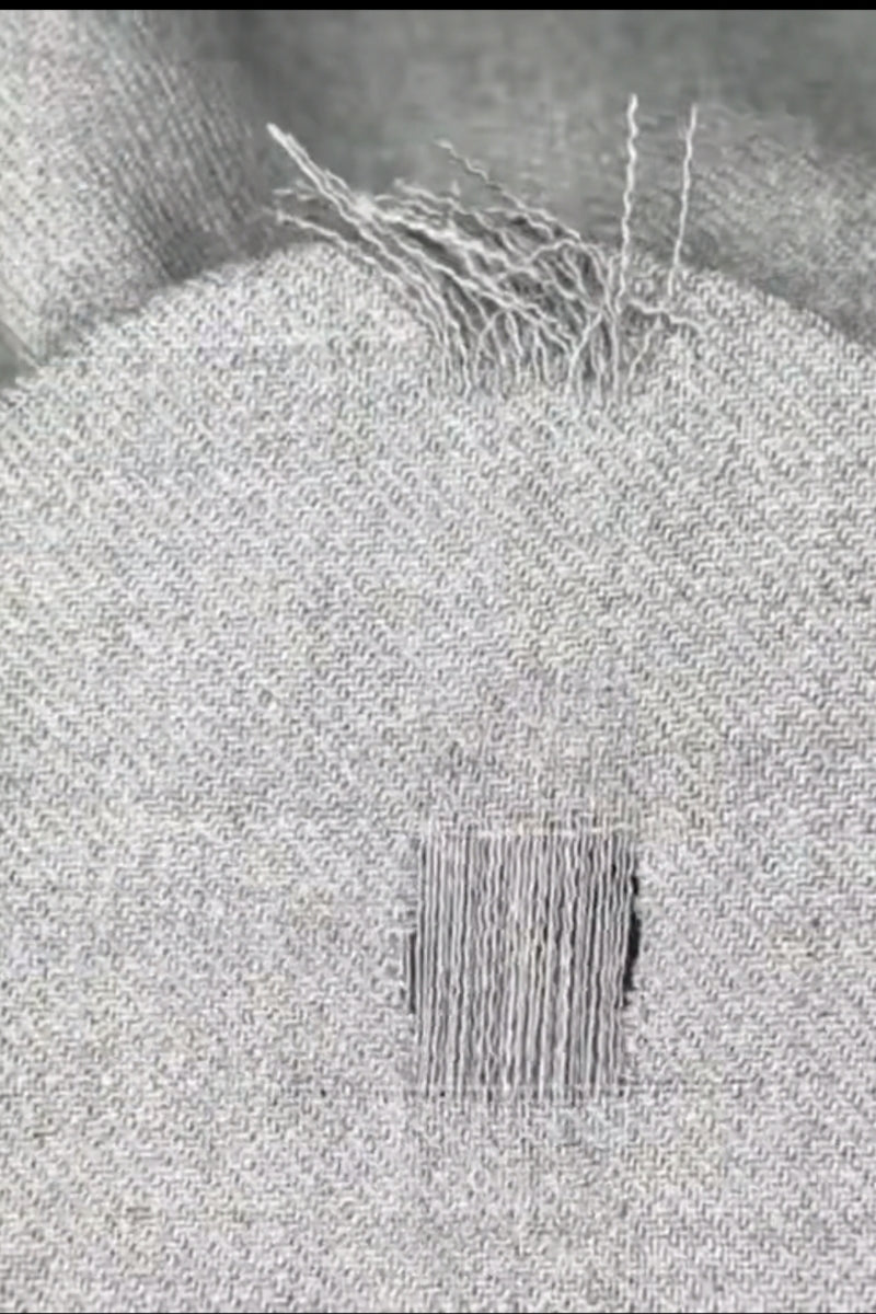 Clothes with no traces repaired