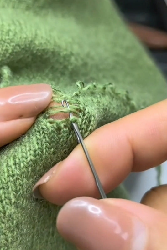 Woolen coat repair